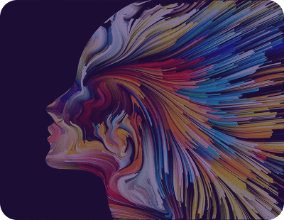 Artistic representation with dynamic brush strokes